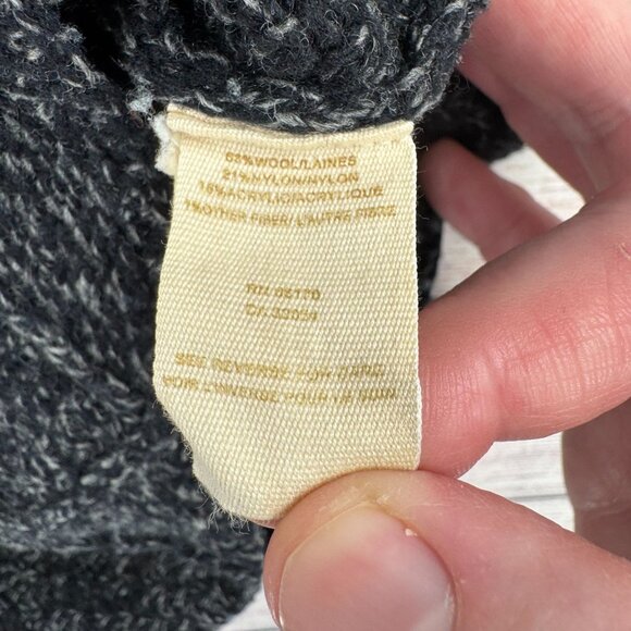 Free People Wool Blend Sweater Shirt Women's Size Medium Blue/Black - Picture 9 of 12